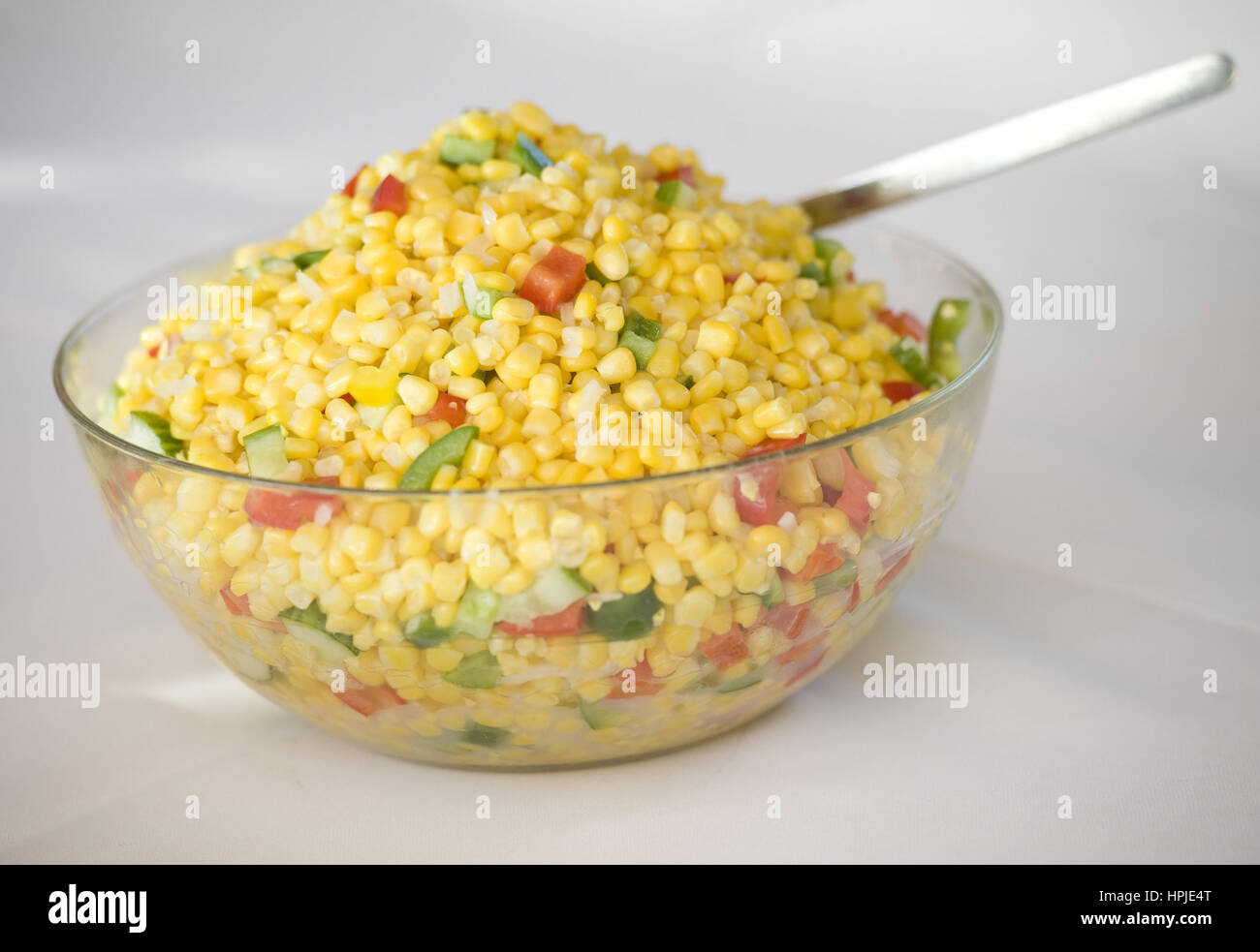 Maissalat - corn salad Stock Photo - Alamy