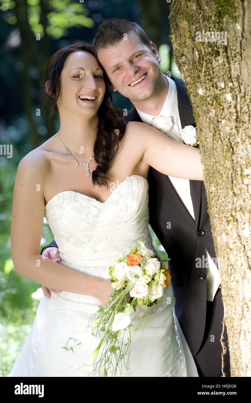 Model released , Brautpaar - bridal couple Stock Photo