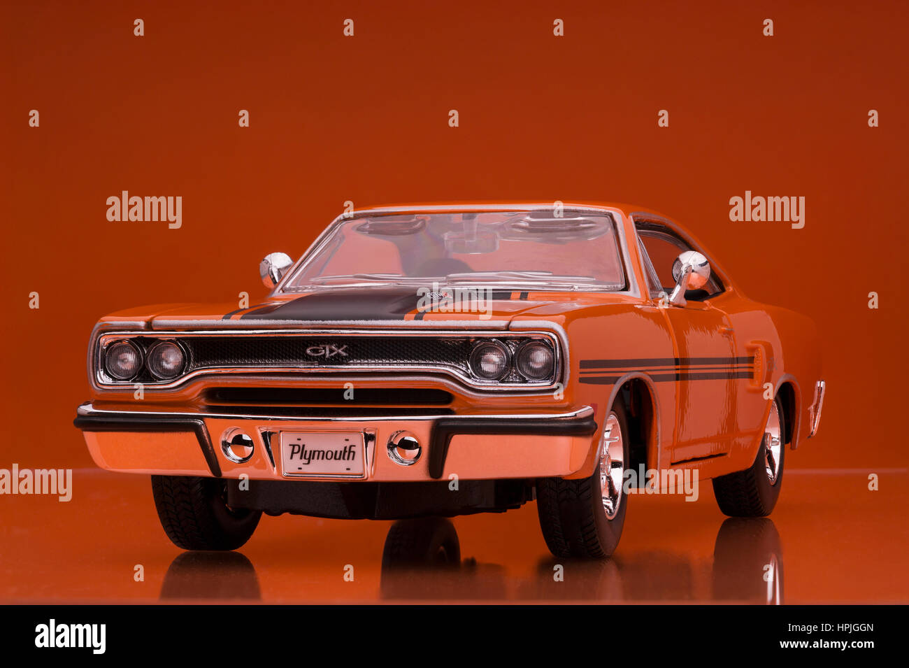 1970 Plymouth GTX Welly die cast model car Stock Photo