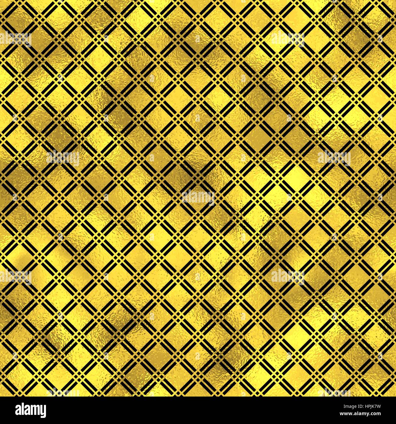 Seamless vector pattern with diamonds. Golden vector fashion background ...
