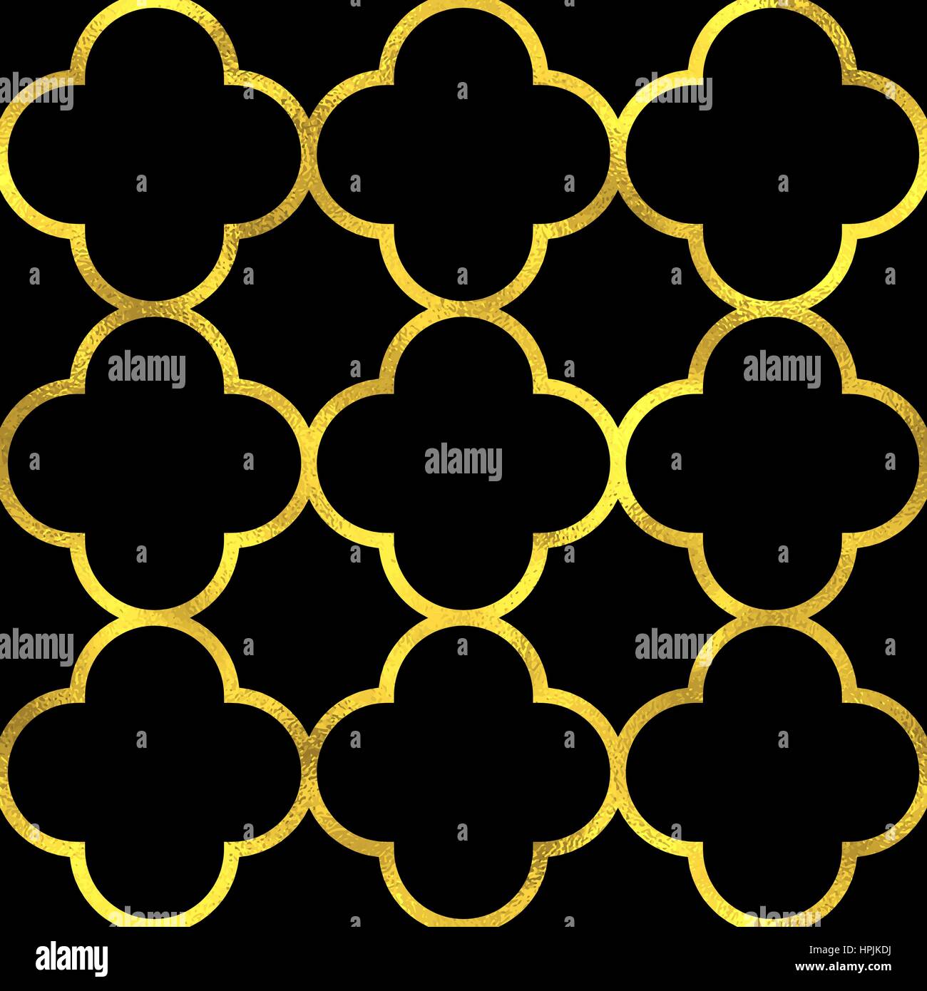 Vector seamless pattern background with golden ornament Stock Vector ...