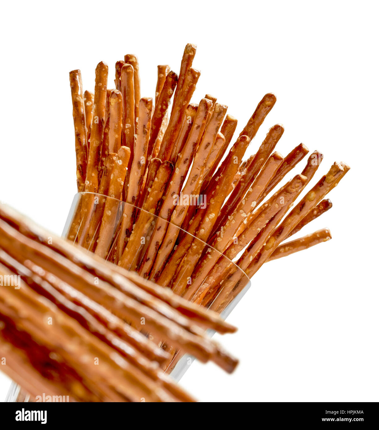 closeup of some salt sticks in light back Stock Photo Alamy