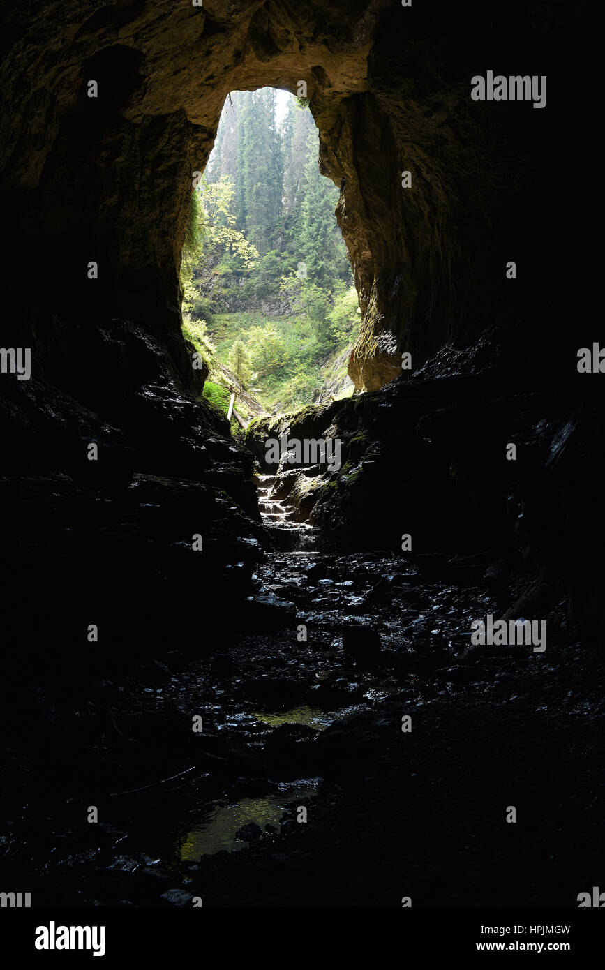 Entrance to a cave Stock Photo Alamy