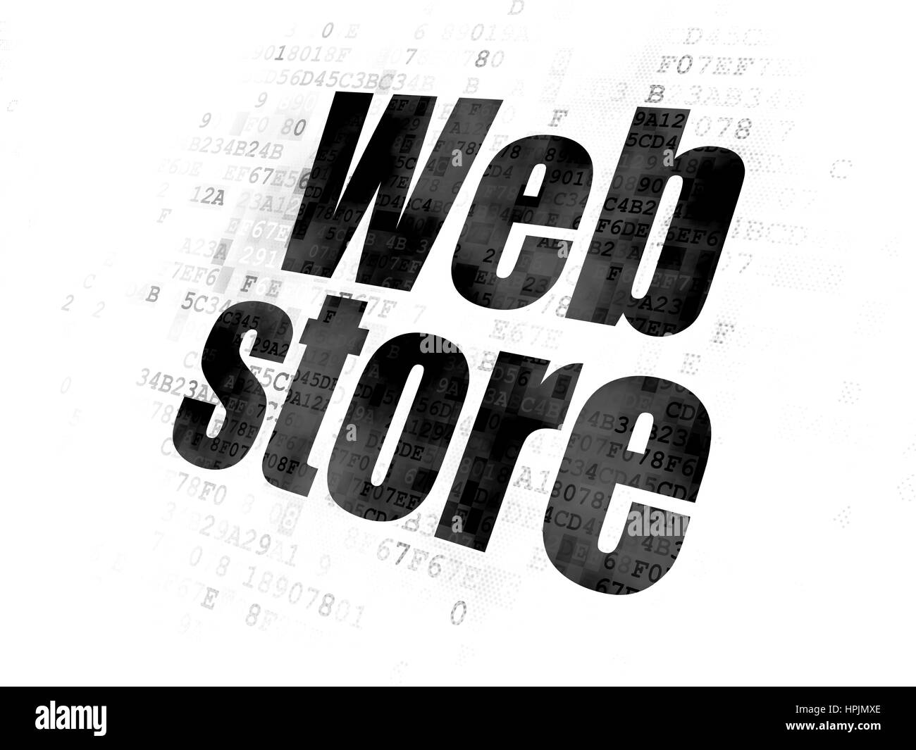  development concept  Store on Digital background Stock Photo