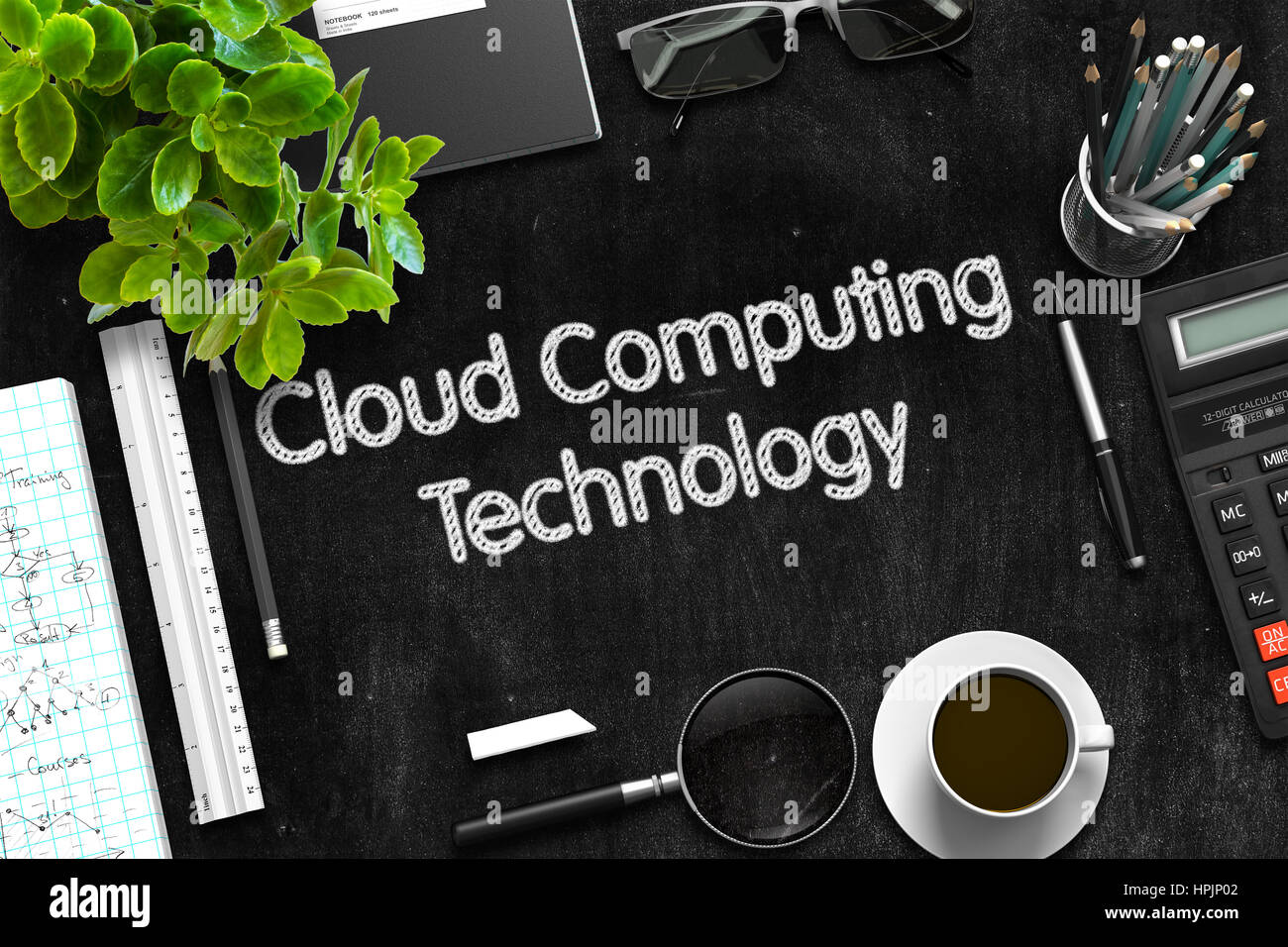 Cloud Computing Technology Concept. 3D render Stock Photo - Alamy