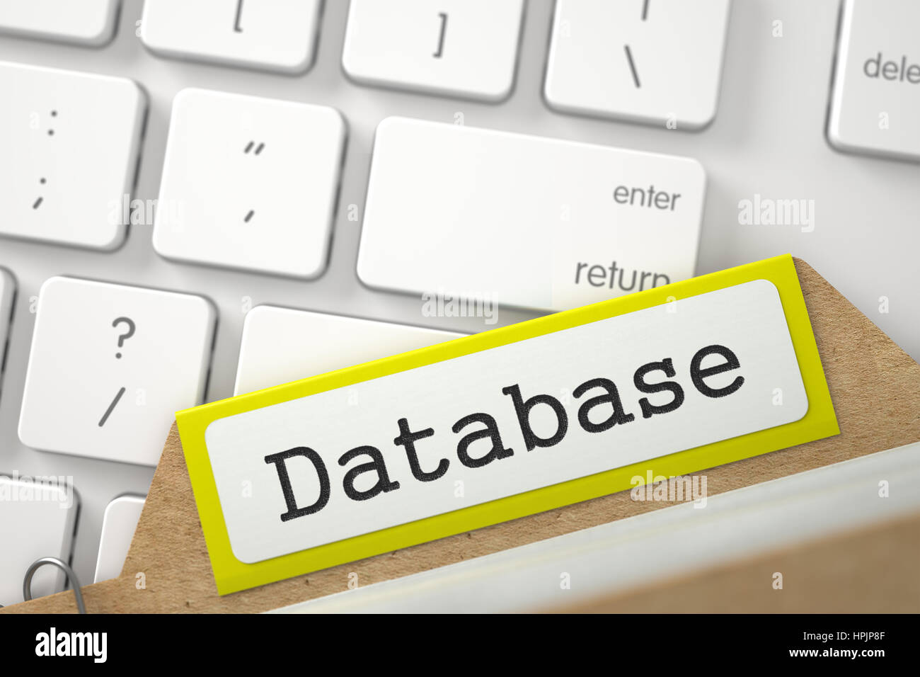 Archive Bookmarks of Card Index with Database. 3D Stock Photo Alamy