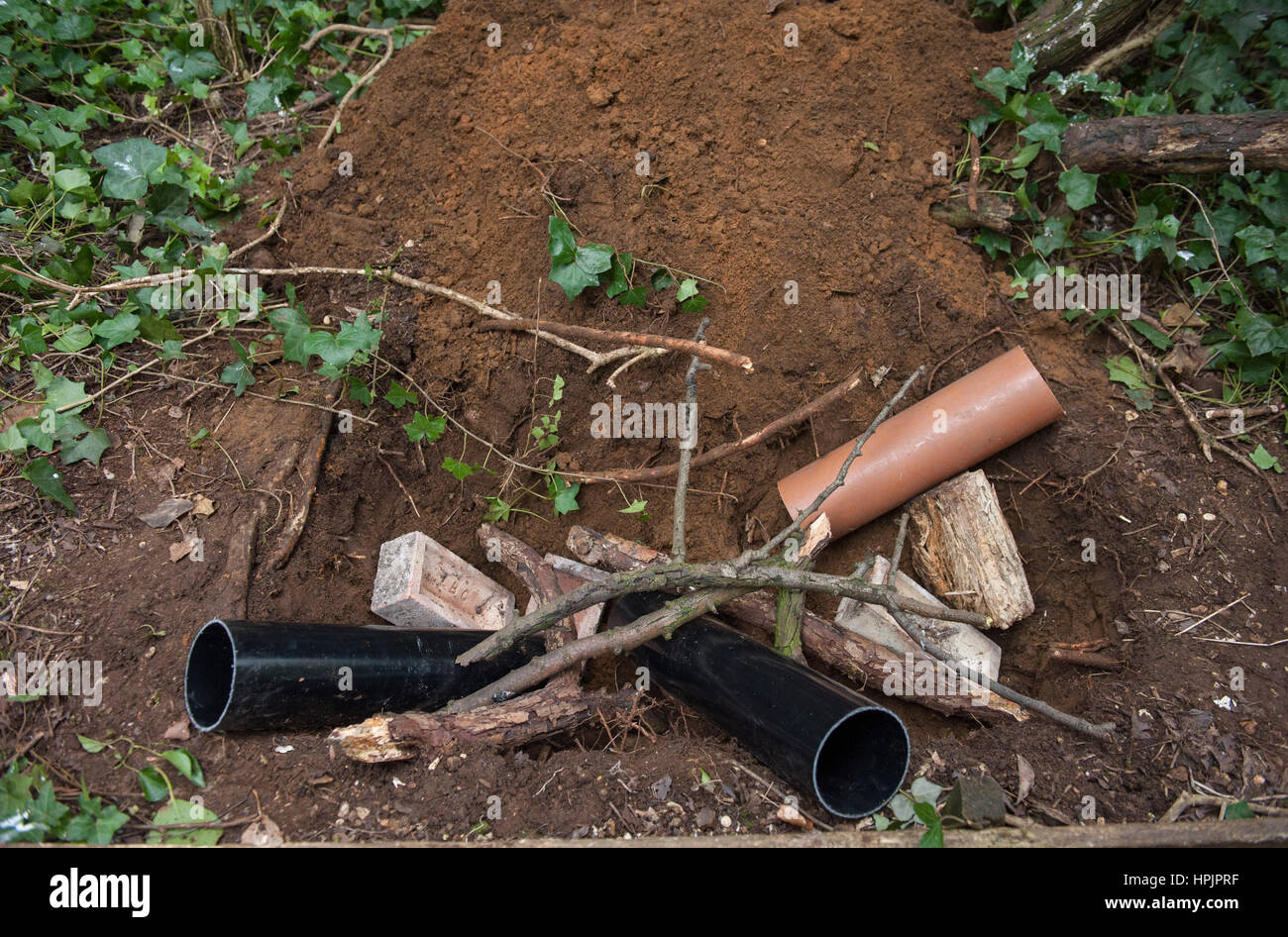 primary school kids building a hibernaculum step by step pictures