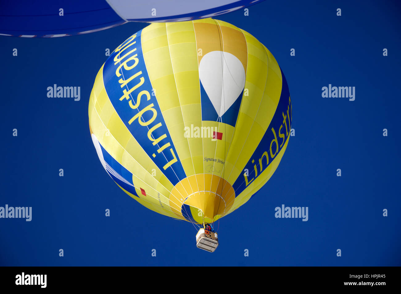 Gruyère: Chateau d'Oex International Balloon Festival / Festival International de Ballons à Château-d'Oex Stock Photo