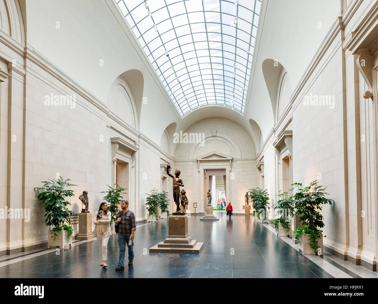 National Gallery of Art, Washington DC, USA. Interior. Stock Photo