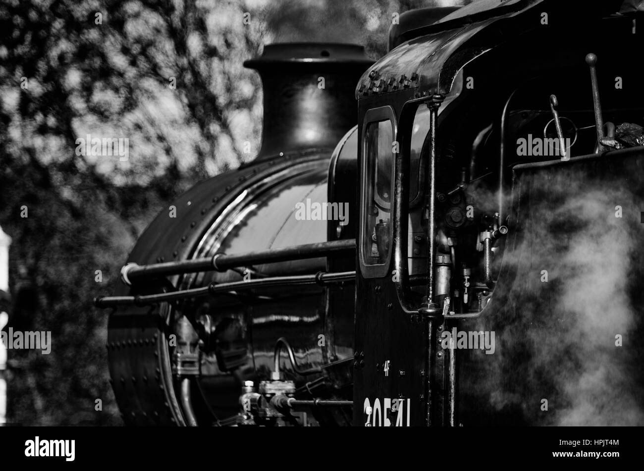 Bluebell Railway Steam Engine Taken at the Bluebell Railway East Sussex, August 2016,  Bluebell Railway is a heritage railway in E.Sussex, The best. Stock Photo