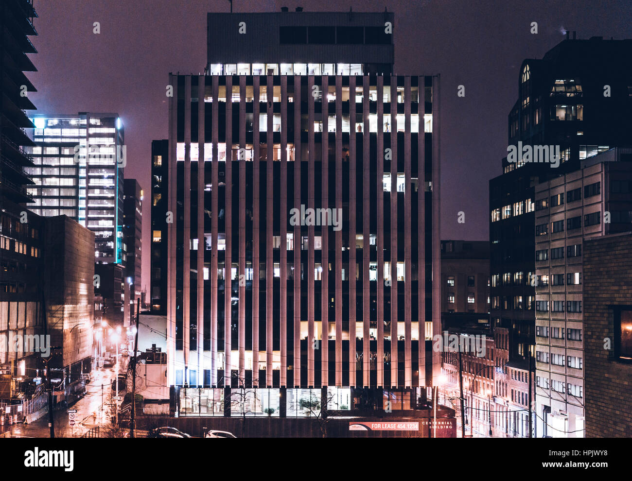 Rainy night street hi-res stock photography and images - Alamy