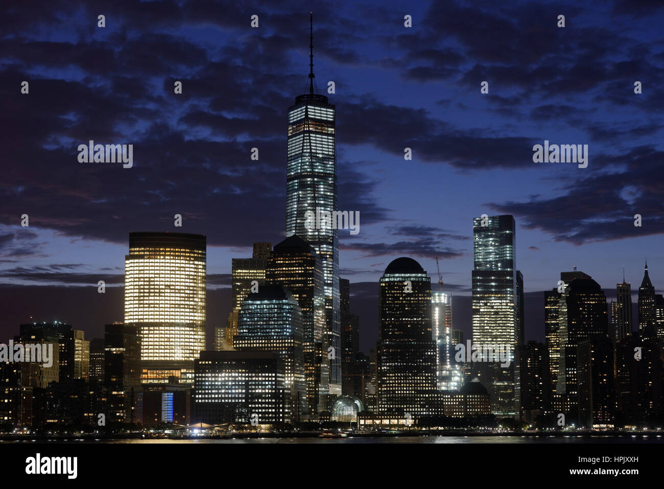 Skyline, Dawn, New York, USA Stock Photo