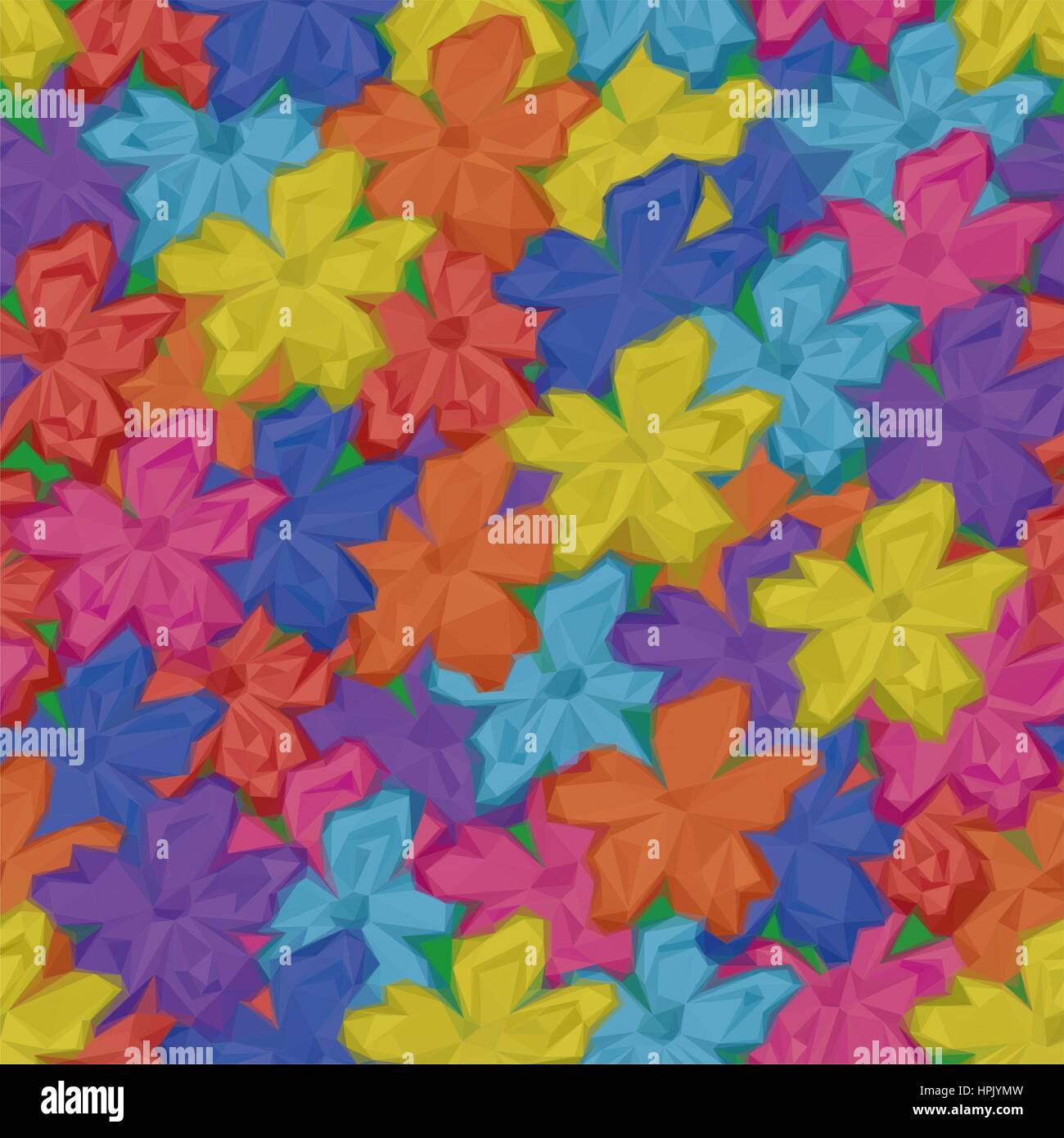 Low Poly Floral Background Stock Vector Image & Art - Alamy