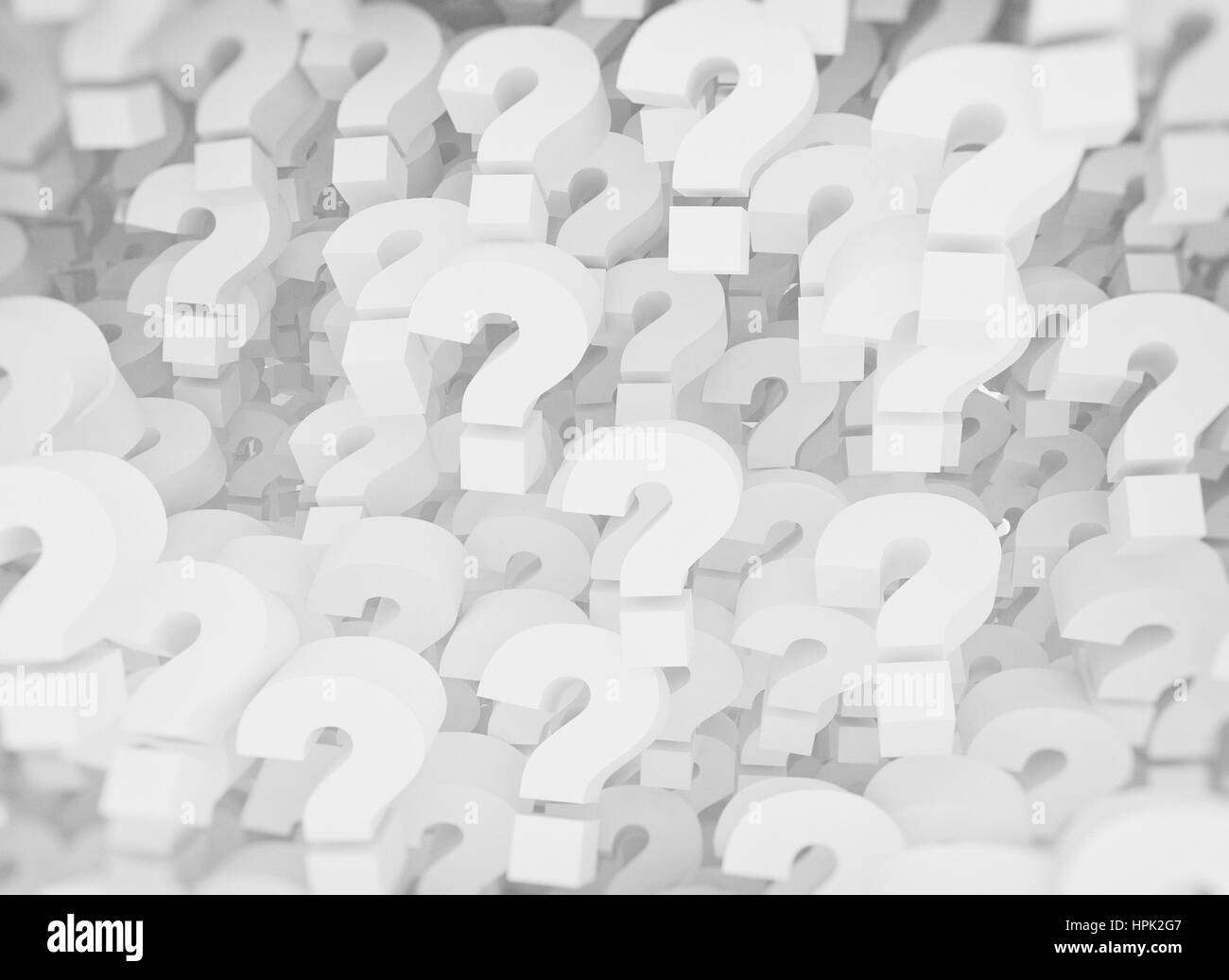 A background of question mark signs and symbols Stock Photo