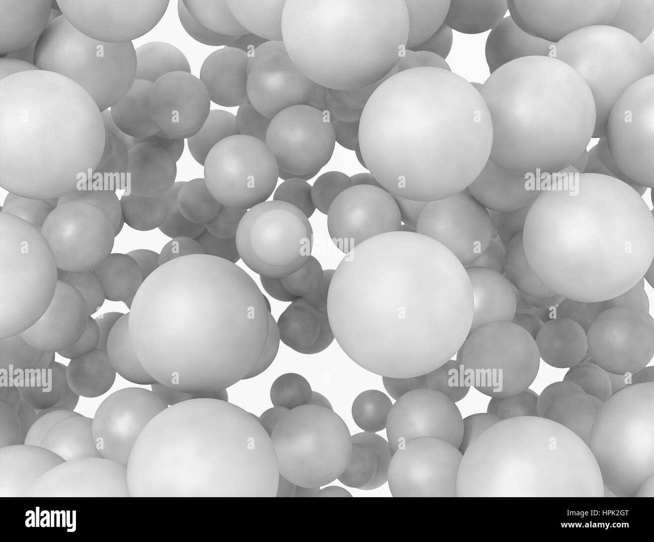 Abstract group of  spheres Stock Photo