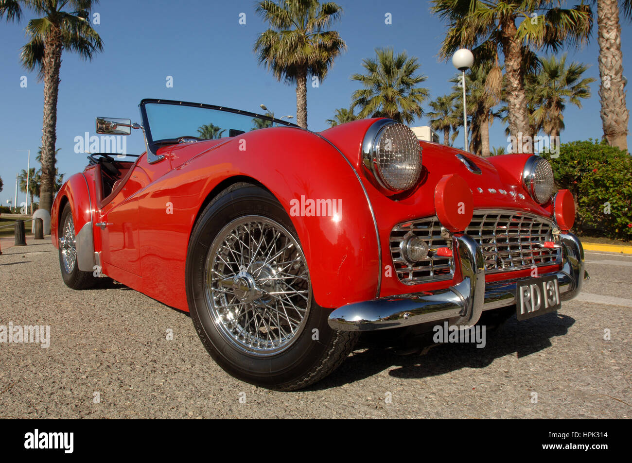 1953 Triumph TR3a classic British sports car Stock Photo - Alamy