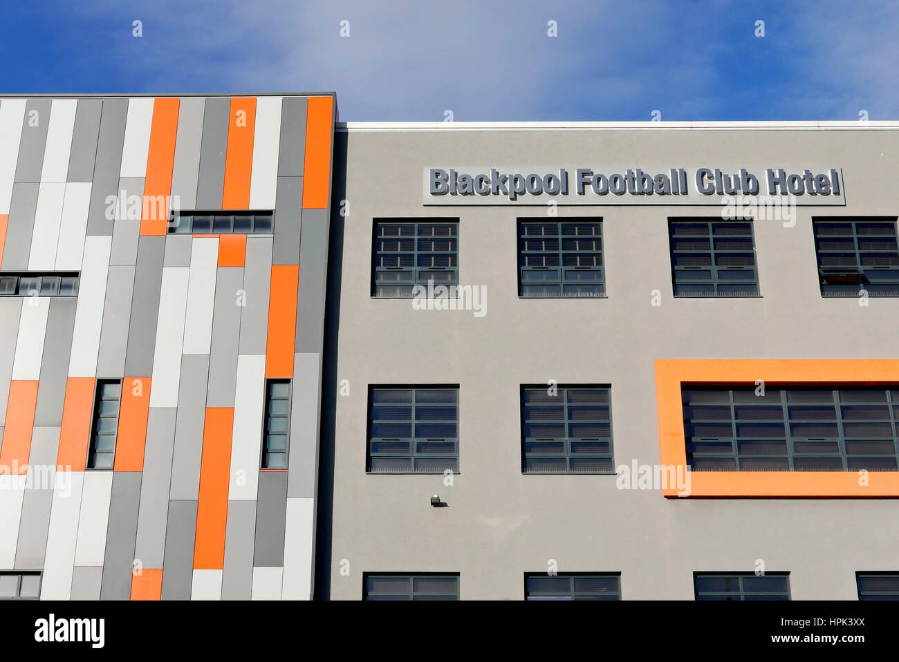 Blackpool Football Club hote at the Bloomfied road ground Stock Photo