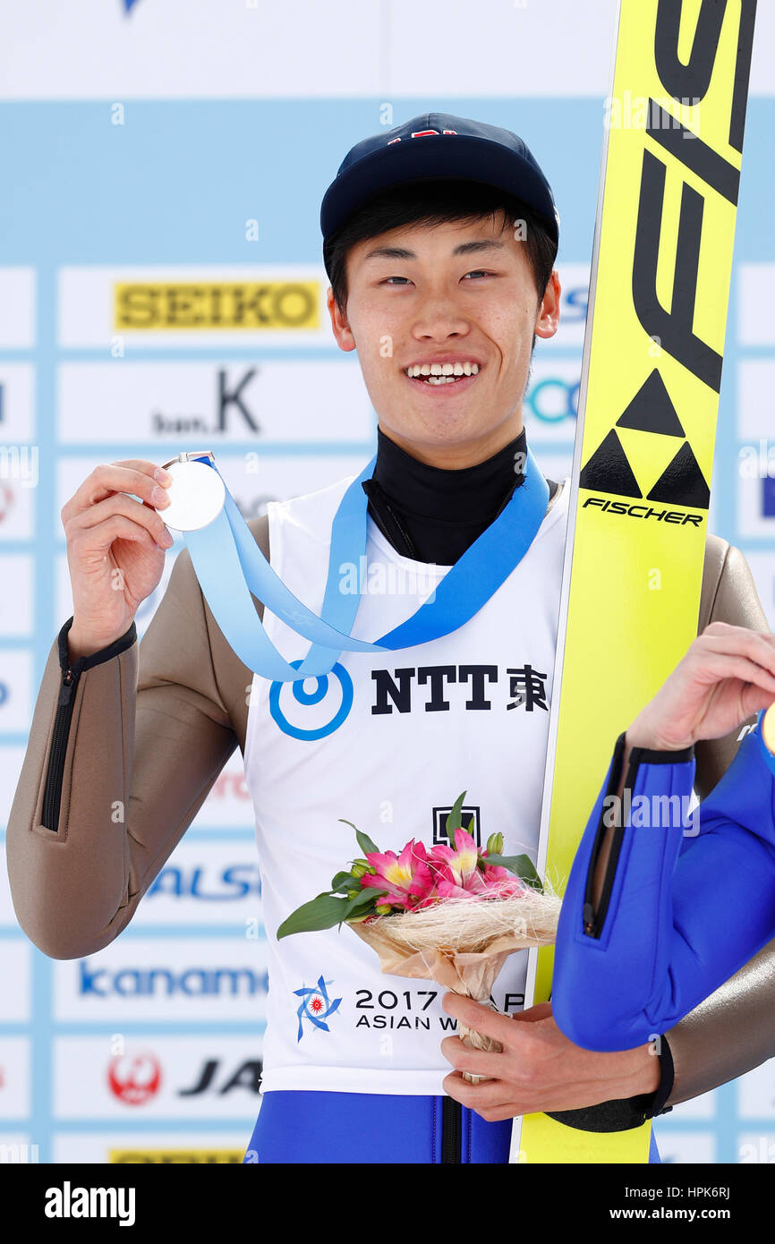 Hokkaido, Japan. 21st Feb, 2017. Yuken Iwasa (JPN) Ski Jumping ...