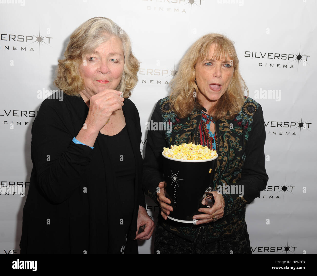 Coconut Creek, FL, USA. 22nd Feb, 2017. Joan Anderson and Karen Allen attend a special preview screening of Year By The Sea at Silverspot Cinema on February 22, 2017 in Coconut Creek, Florida. Credit: Mpi04/Media Punch/Alamy Live News Stock Photo