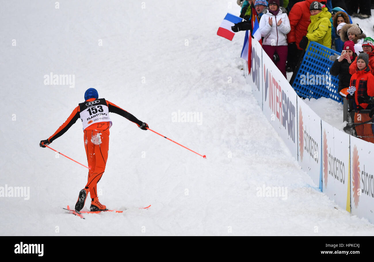 Lahti, Finland. 23rd Feb, 2017. Venezuelan athlete Adrian Solano in action  at the 2017 Nordic World Ski Championships in Lahti, Finland, 23 February  2017. Photo: Hendrik Schmidt/dpa-Zentralbild/dpa/Alamy Live News Stock  Photo -