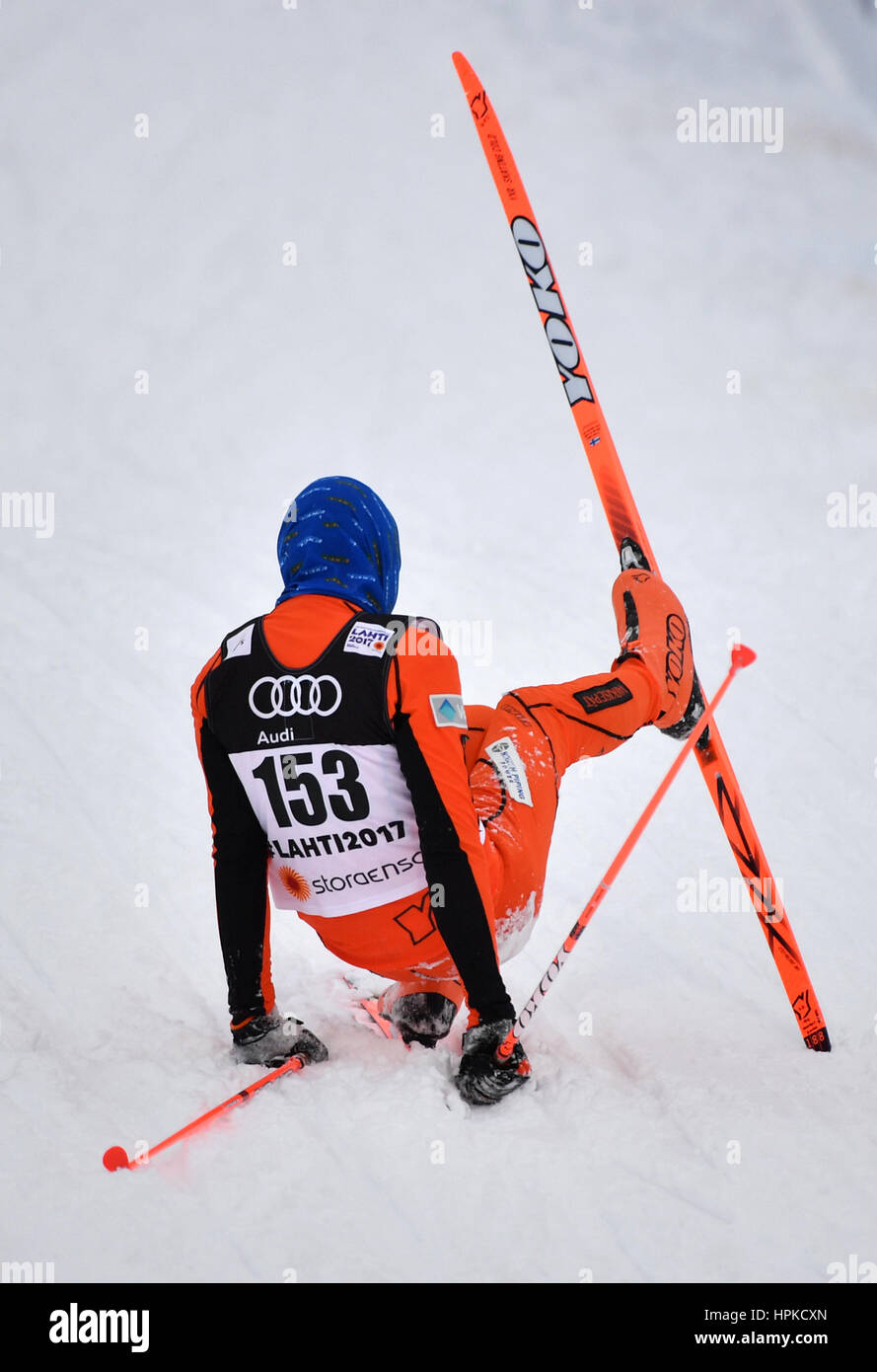 Lahti, Finland. 23rd Feb, 2017. Venezuelan athlete Adrian Solano in action  at the 2017 Nordic World Ski Championships in Lahti, Finland, 23 February  2017. Photo: Hendrik Schmidt/dpa-Zentralbild/dpa/Alamy Live News Stock  Photo -