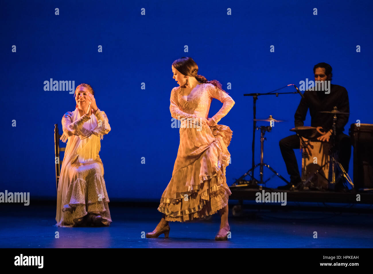 London, UK. 23rd February 2017. Flamenco Festival London present Gala Flamenca at Sadler's Wells. Credit: Danilo Moroni/Alamy Live News Stock Photo