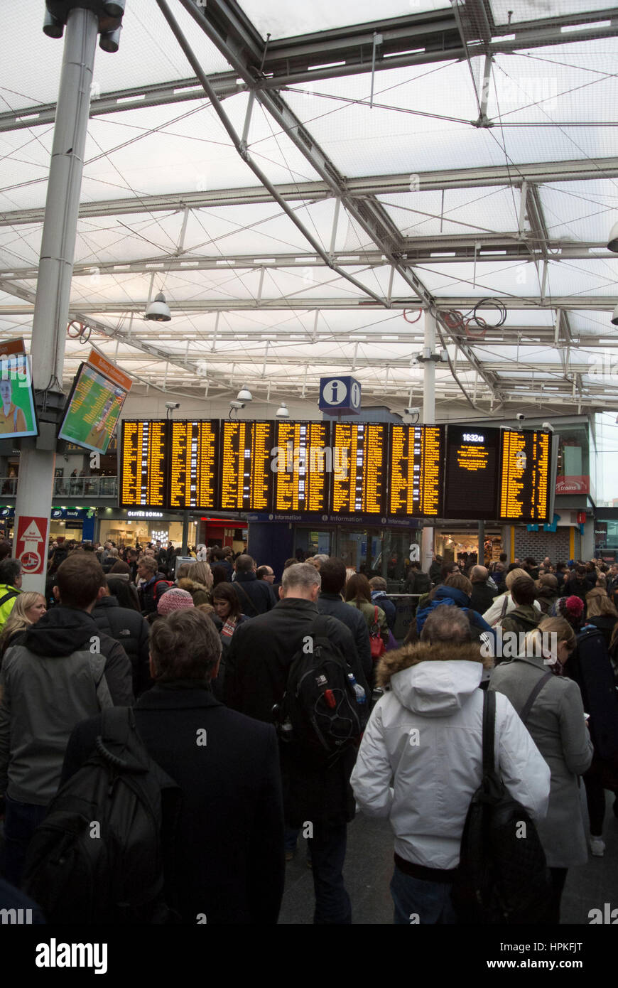 Manchester, UK. 23rd Feb, 2017. Storm Doris ‘Weather bomb' causes