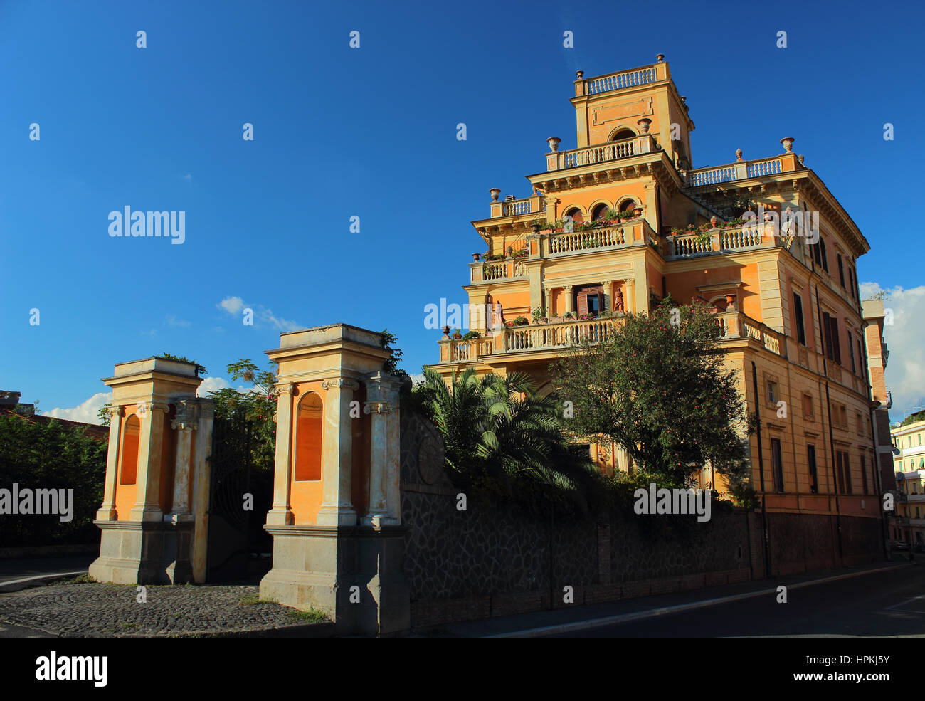 This is a nice ancient palace located at Bracciano, near Rome, Italy Stock Photo