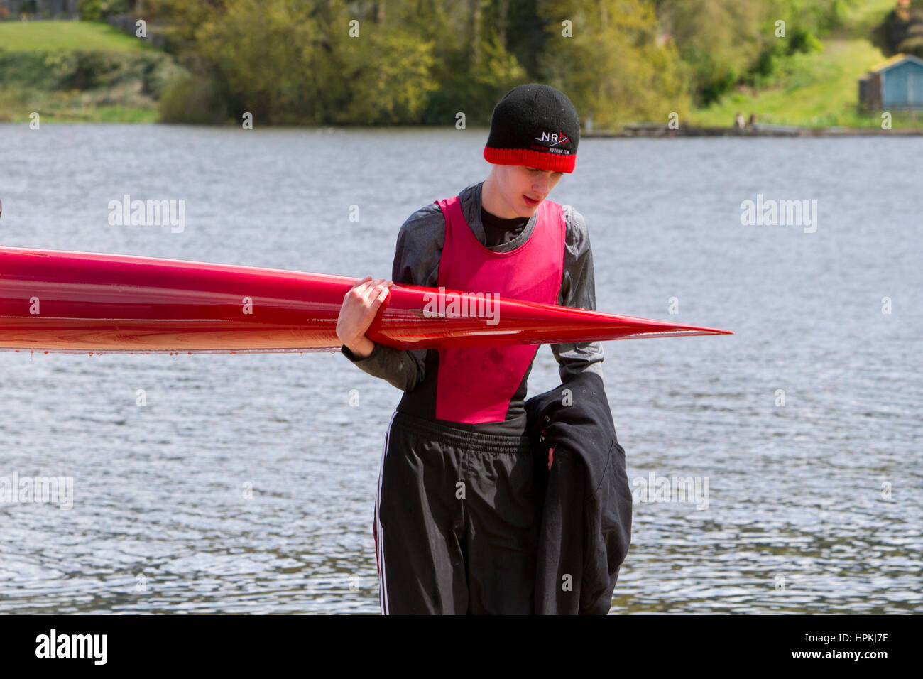 Teenage Rower Following the race hi-res stock photography and images - Alamy