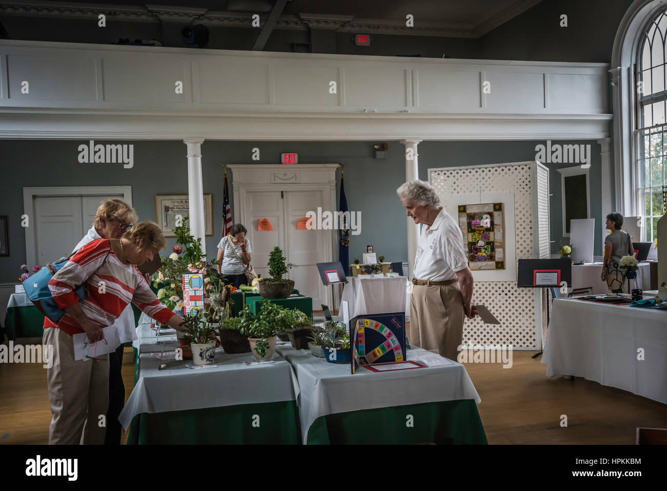 Flowers, floral, gardening. Community flower show contest, New London