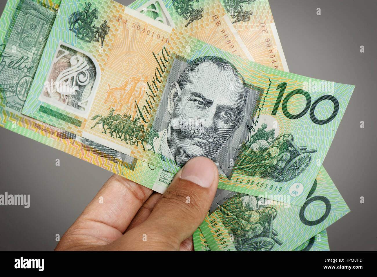 Australian one hundred dollar bills hi-res stock photography and images ...