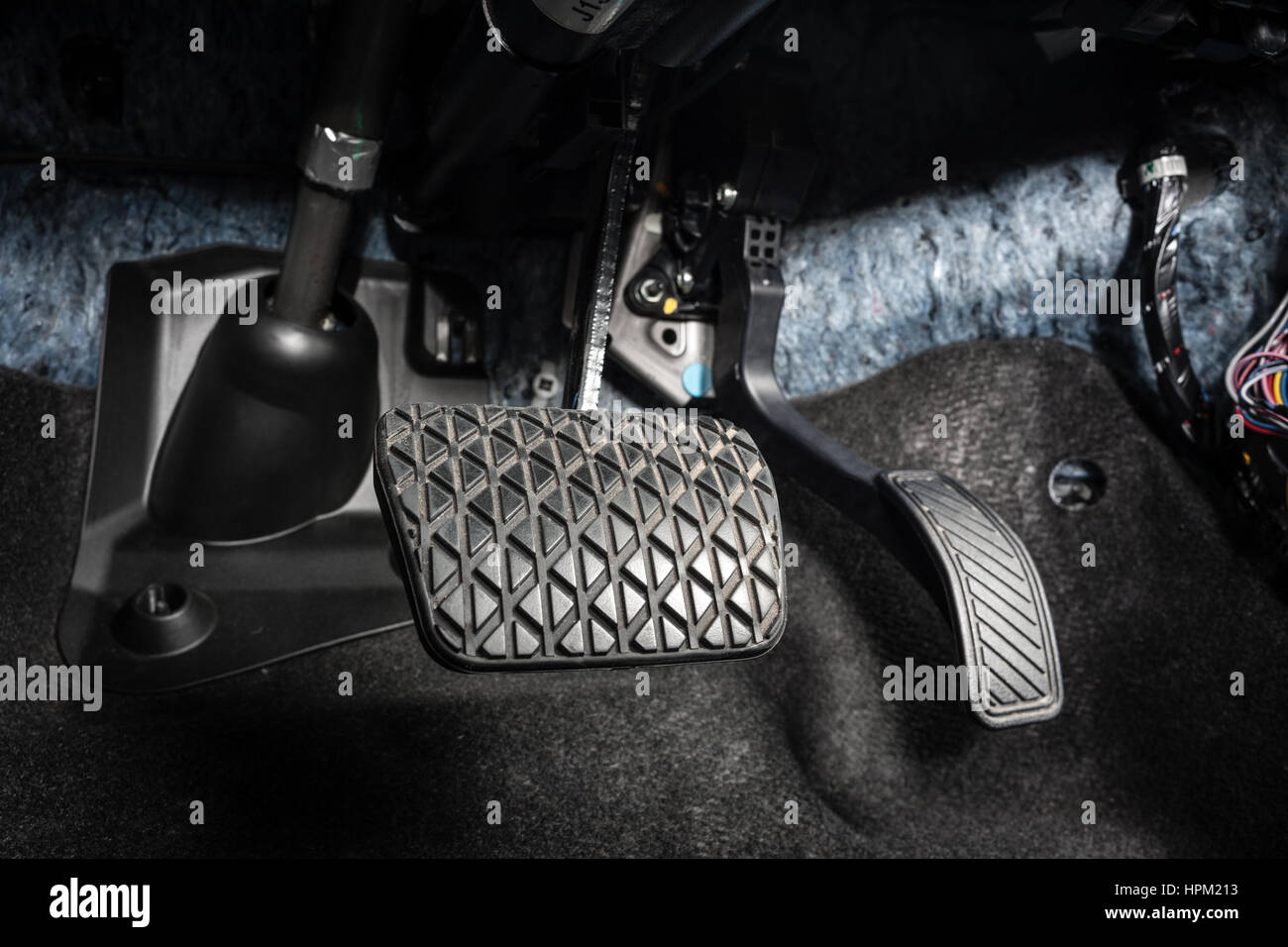 Car Pedals (clutch, Brake And Gas/accelerator) Stock Photo