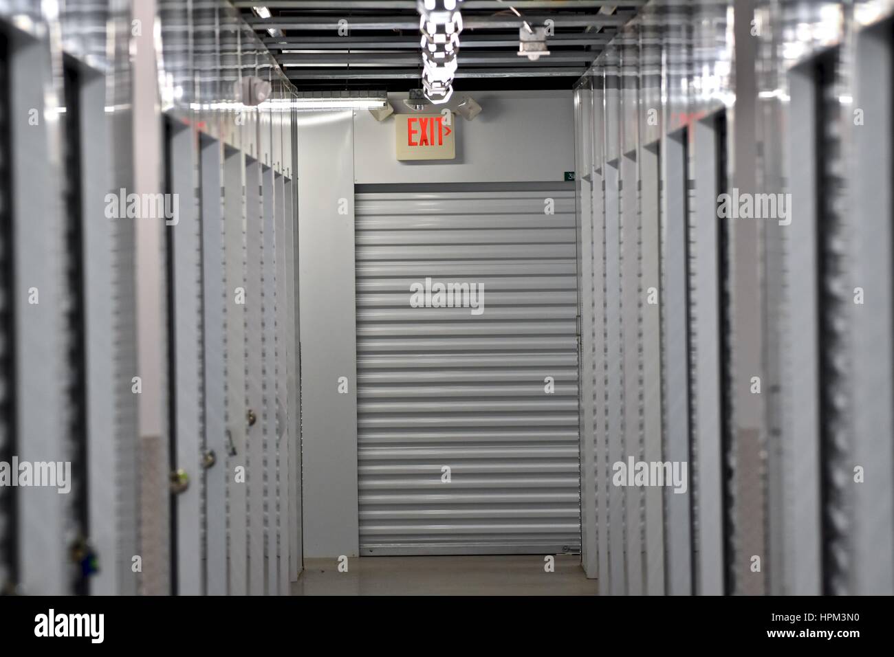 Climate control self storage unit Stock Photo Alamy