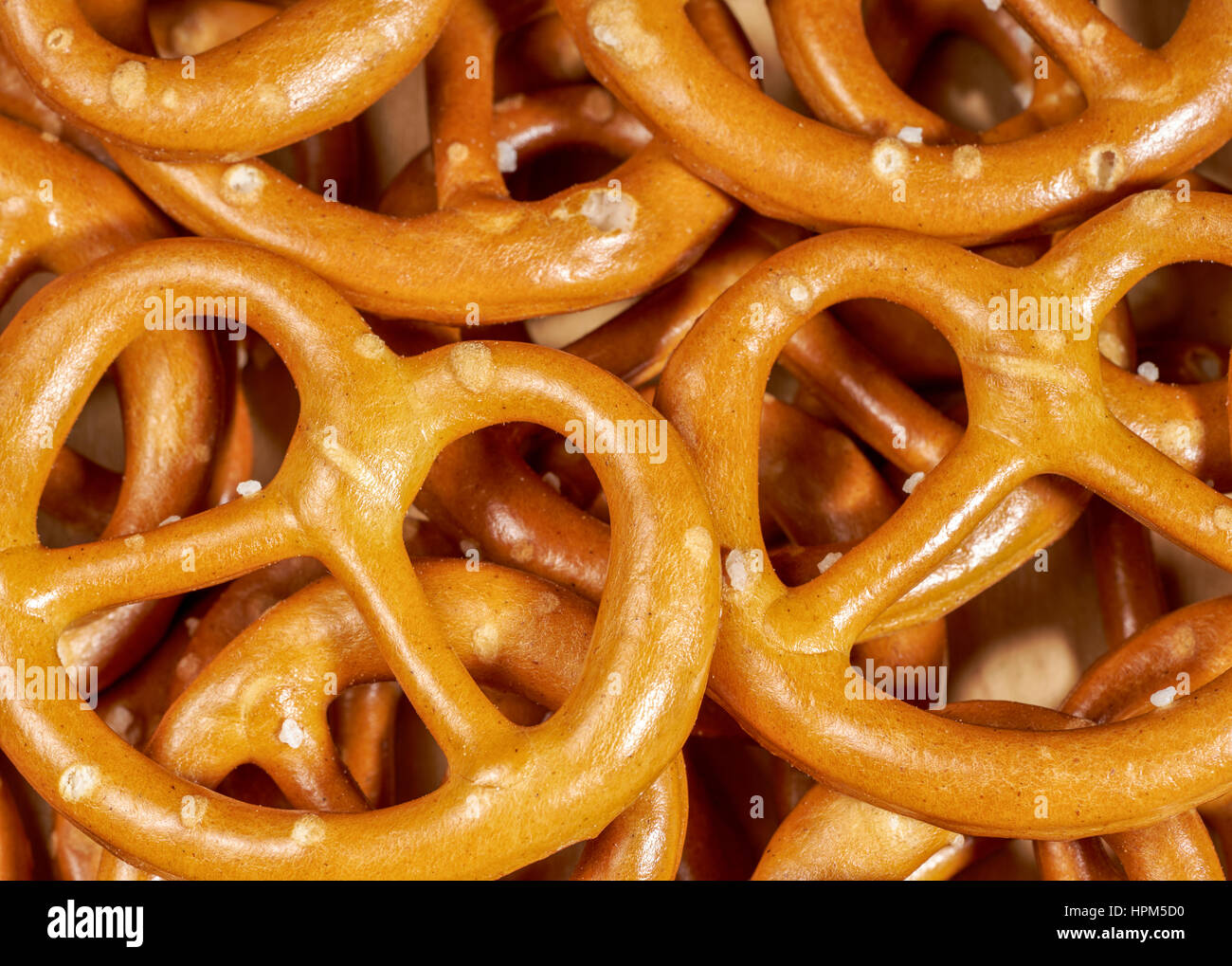 full frame macro shot of some lye pretzels Stock Photo Alamy