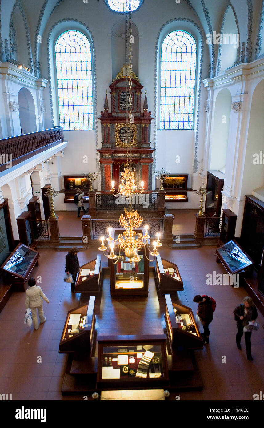 Klausen Synagogue . Jewish Museum. Josefov Jewish quarter.Prague. Czech