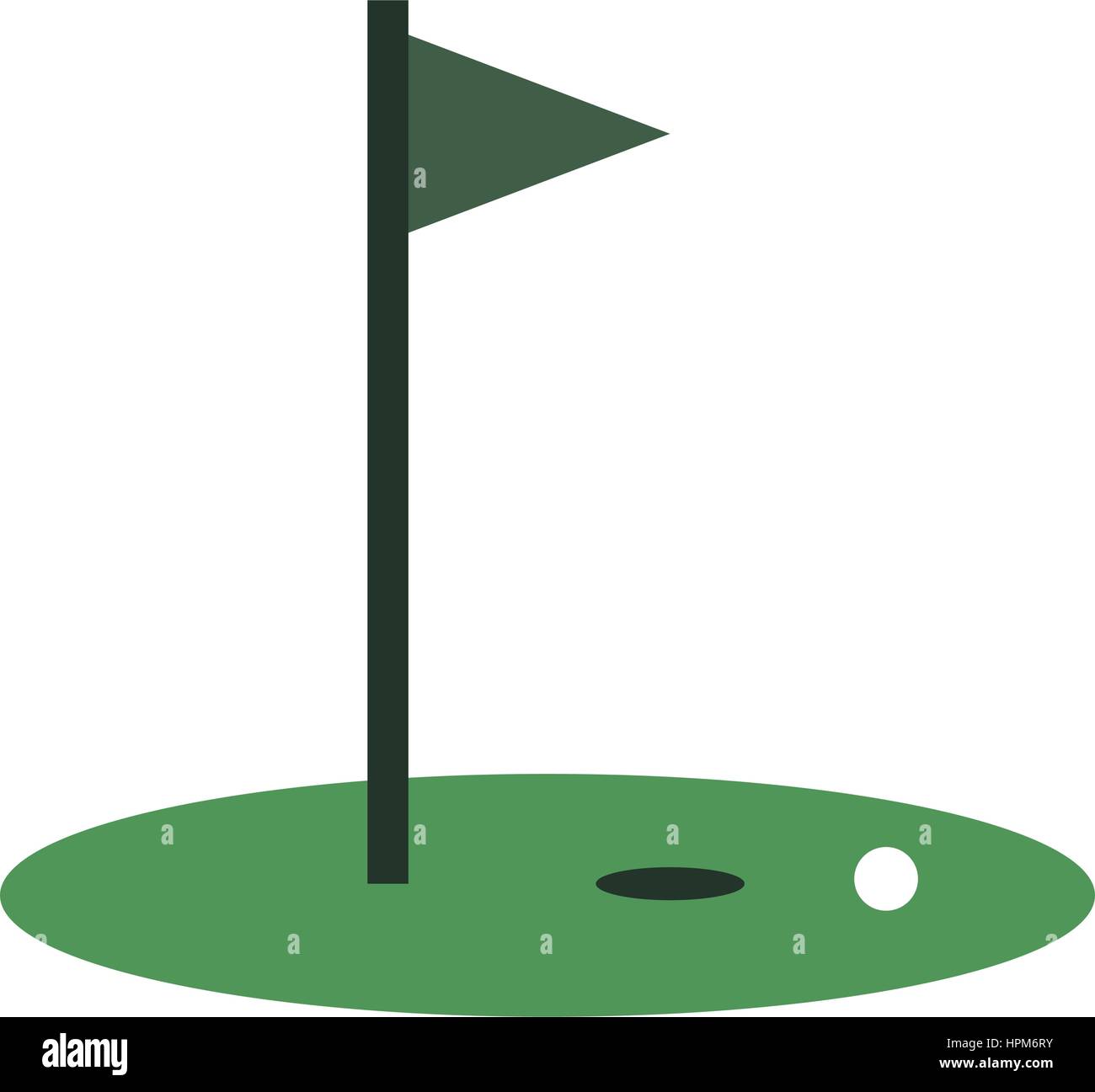 Golf hole hill Stock Vector Images - Alamy
