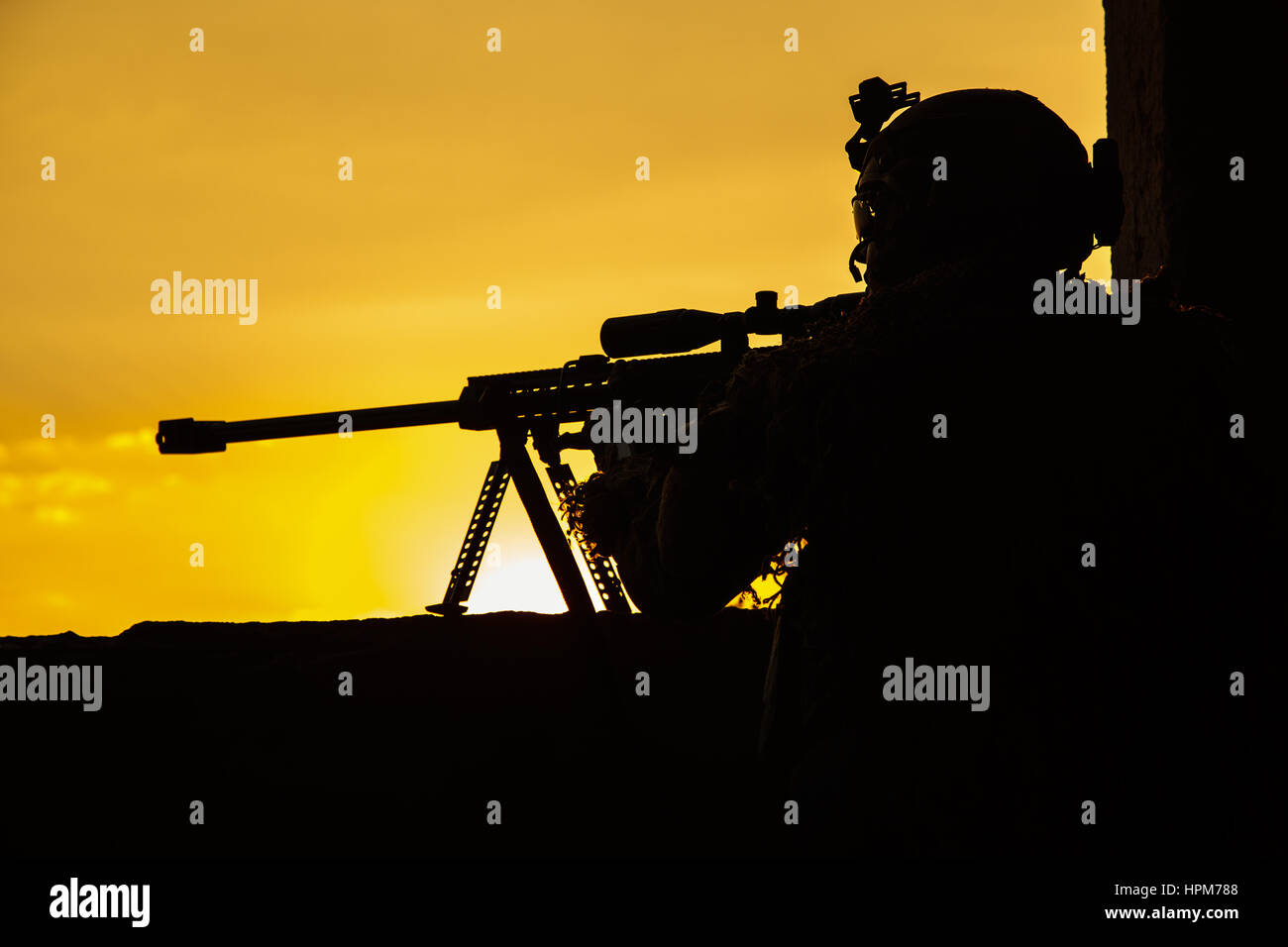 Army sniper seeking enemy Stock Photo - Alamy