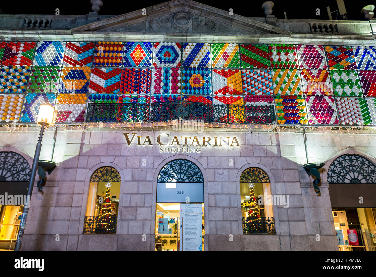 Via Catarina shopping mall at Rua Santa Catarina in Porto city