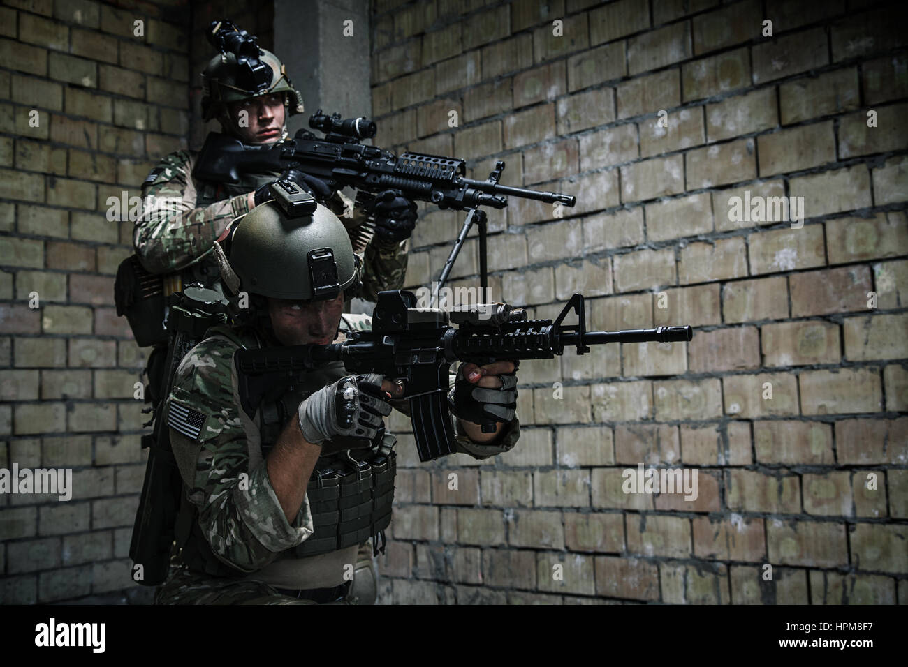 US Army Rangers on mission Stock Photo Alamy