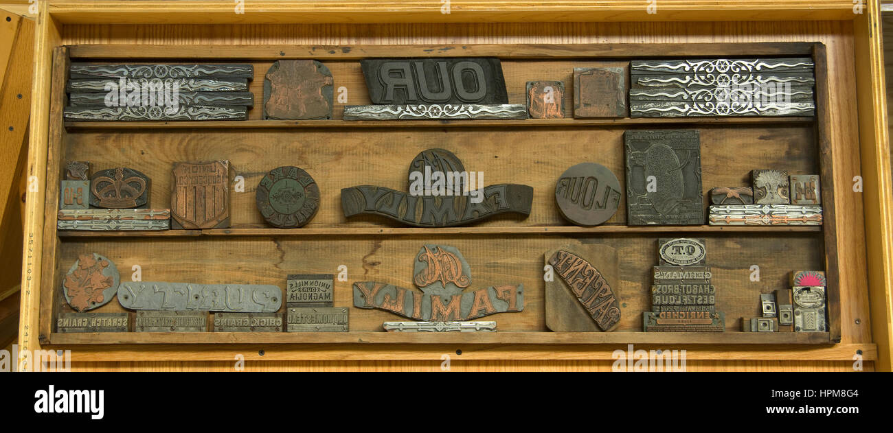 Movable type hi-res stock photography and images - Alamy