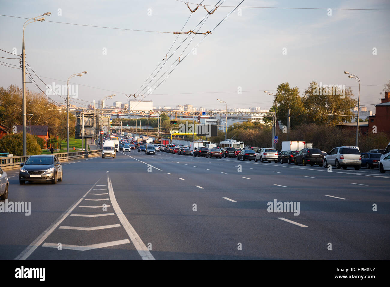 Moscow city traffic road hi-res stock photography and images - Alamy