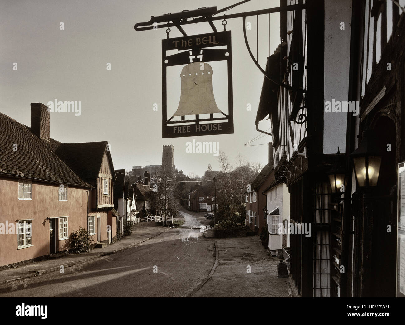 Kersey village. Suffolk. England. UK Stock Photo