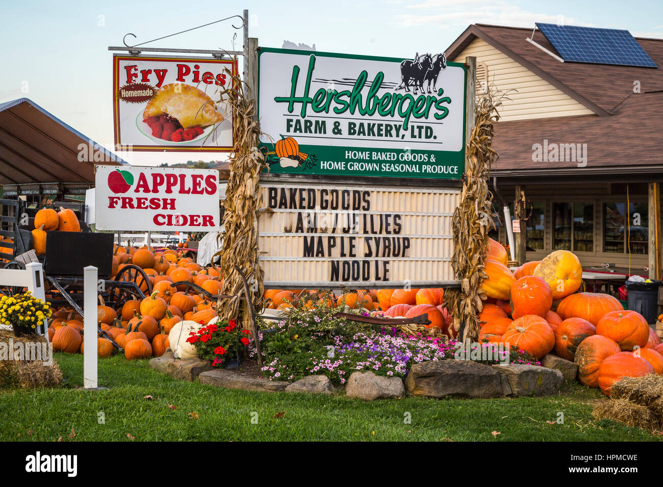 The Hershberger's Farm and Bakery near Millersburg, Ohio, USA Stock