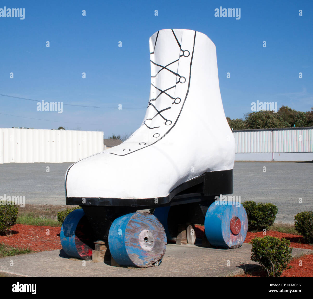 Giant Roller Skate in Bealeton Virginia Stock Photo