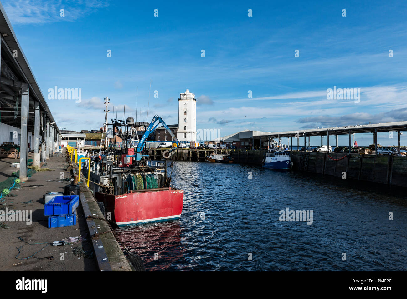 North Shields Fish Quay Stock Photo Alamy
