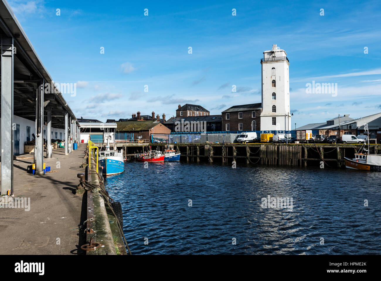 North Shields Fish Quay Stock Photo Alamy