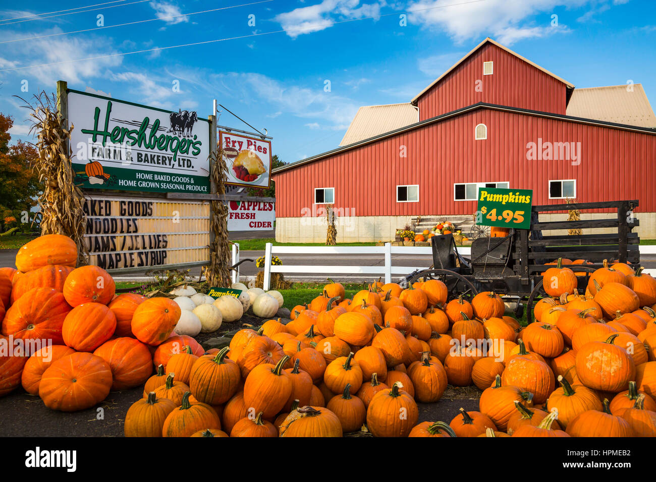 The Hershberger's Farm and Bakery near Millersburg, Ohio, USA. Stock Photo