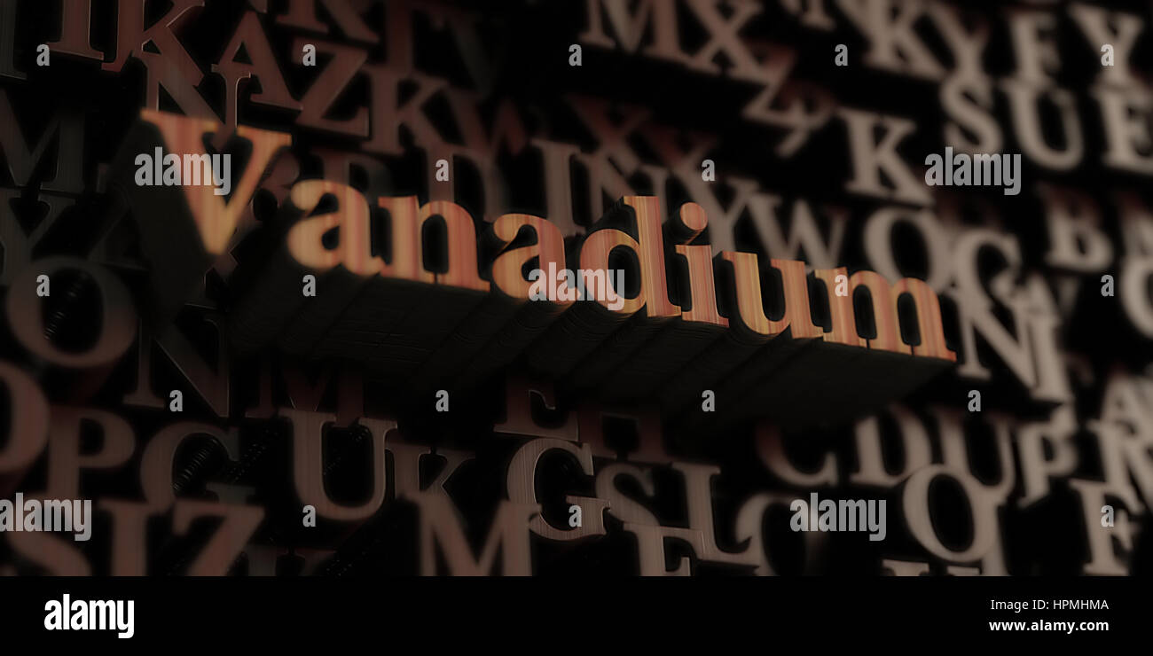 Vanadium - Wooden 3D rendered letters/message. Can be used for an ...