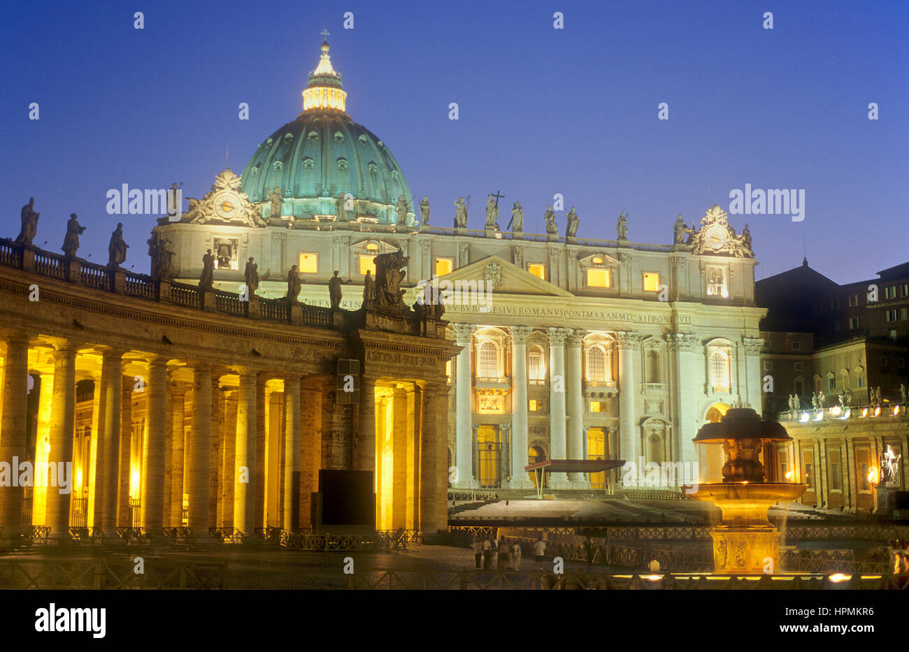 St Peter's Basilica in St Peter's square, The Vatican,Rome, Italy Stock ...