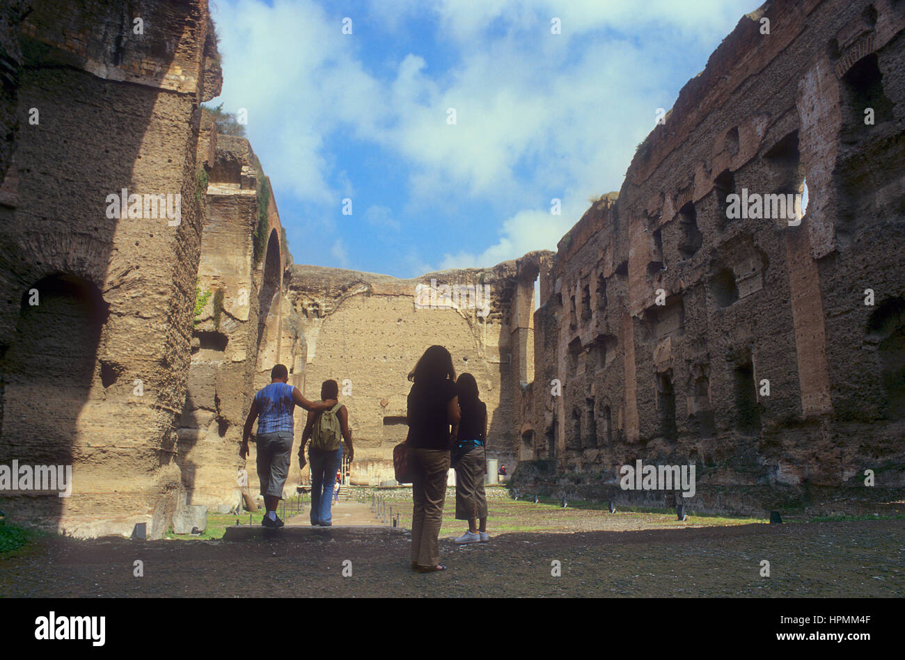 Caracalla thermal baths, Rome, Italy Stock Photo